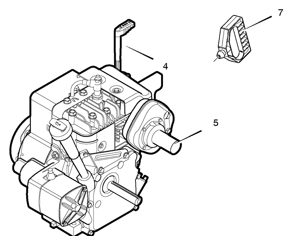 Engine Diagram and Parts List for 622591X85NB 2005 Briggs and Stratton Snow Blower